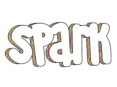 Spark lettering