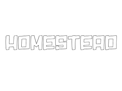 Homestead homestead lettering