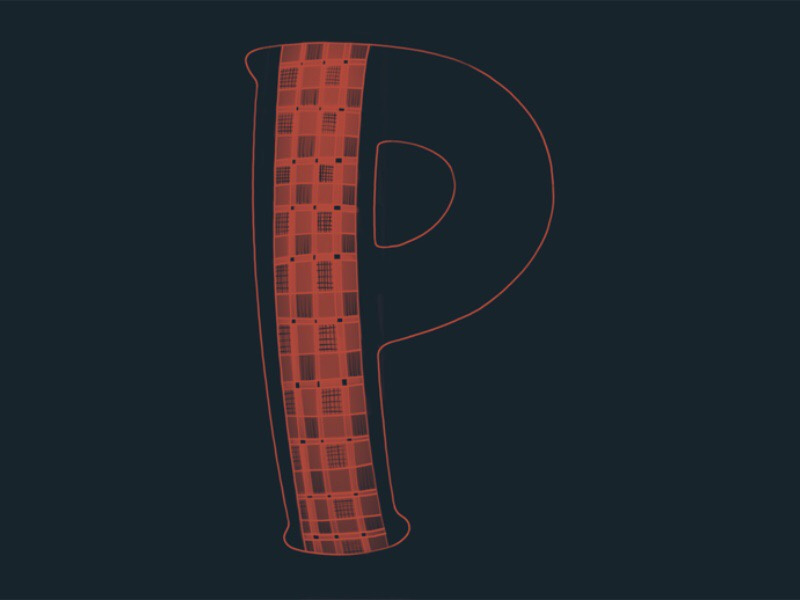 #Typehue Week 16: P lettering hand drawn