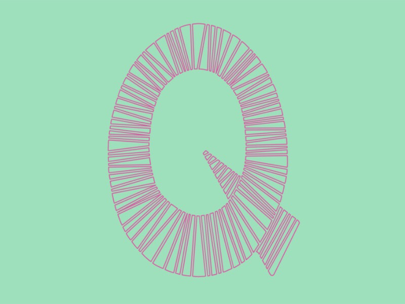 #Typehue Week 17: Q lettering hand drawn