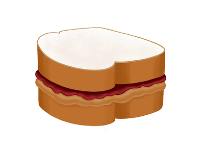 P B & J food sammich sandwich