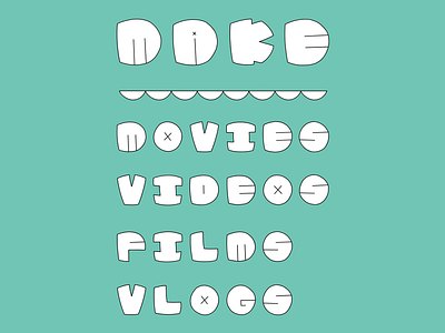 My Todo films hand drawn lettering make movies videos vlogs