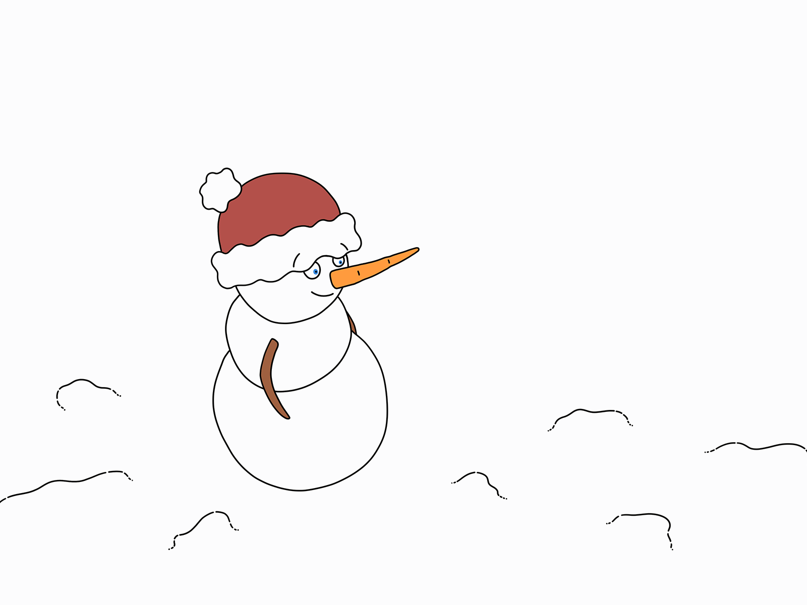 What to Wear? camiah food hand drawn hand drawn illustration snowman