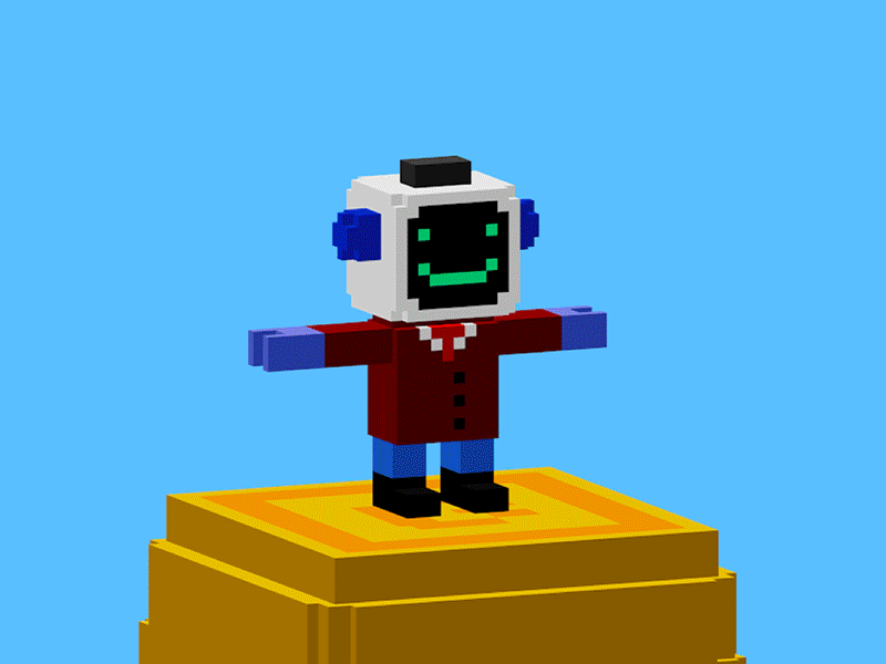 BlockBots NFT collection 3d avatars characters nft nft collection voxel