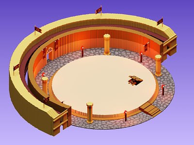 Ancient Arena 3d arena blockchain game nft videogame voxel web game