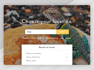 Choose your location concept location material design nature office page site ui ux web design