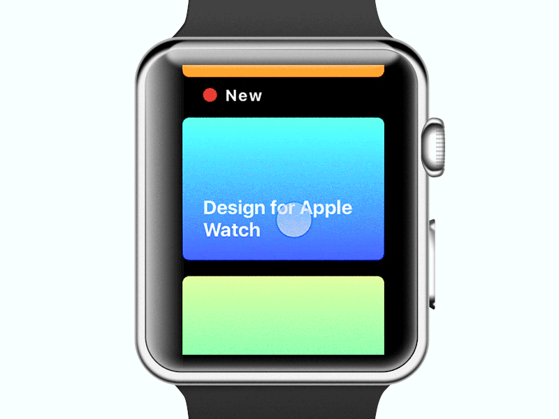 News for Apple Watch animation apple watch feed interface ios mobile news ui ux wearable