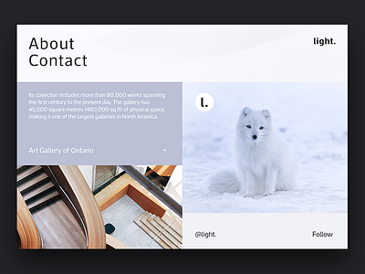 Light. concept light magazine minimal site social ui ux web design