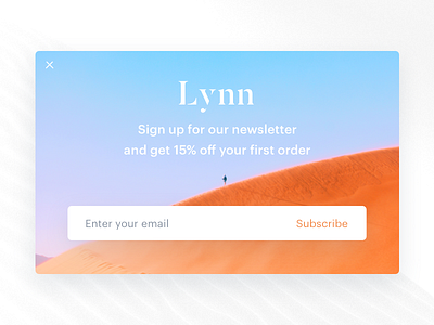 Newsletter Popup concept dailyui ecommerce newsletter popup shop ui web design window