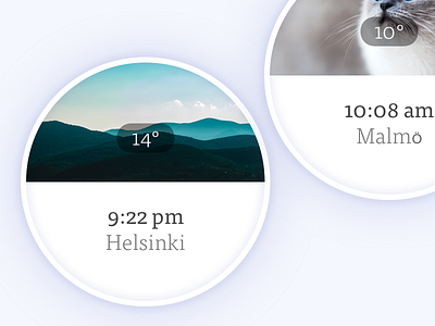 Wall Clock circular clean clock concept display simple ui wall weather