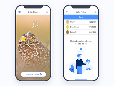 Color Picker App app colors concept design drawing flat illustration ios iphone x picker ui vector