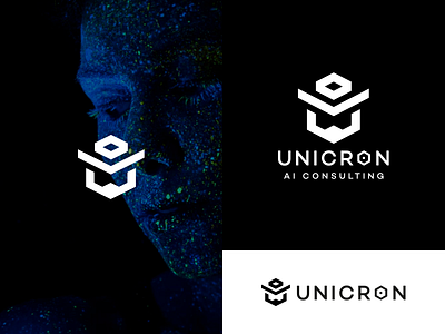 Logo UNICRON brand flat graphic design icon logo logo design logotype mark