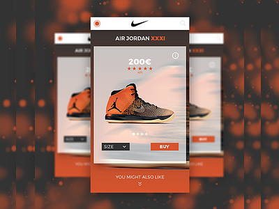 Nike | Air Jordan | Product Page ecommerce mobile ui ux