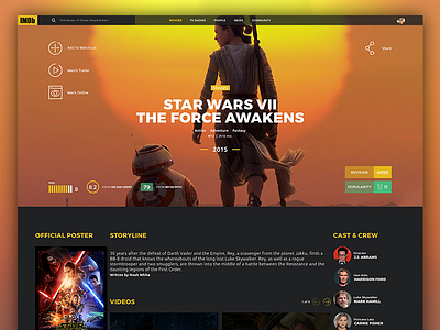 Imdb Redesign Website | Work In Progress