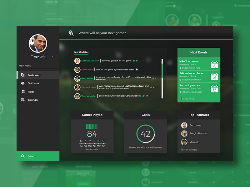 Dashboard Mockup | Desktop Version desktop webdesign ui ux dashboard