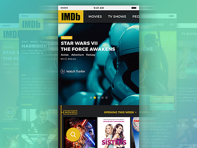 Imdb Redesign Website | Work In Progress app database design mobile redesign ui ux web website