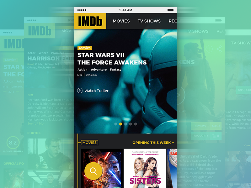Imdb Redesign Website | Work In Progress app mobile website web ux ui redesign design database