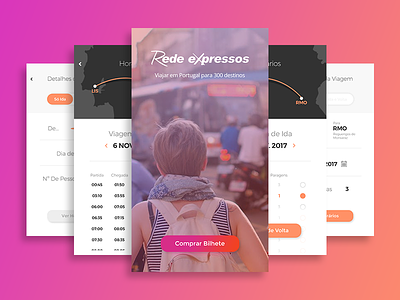 Redesign Rede Expressos App app booking bus ecommerce map mobile redesign ticket time travel ui ux