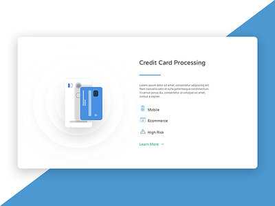 Website homepage section | Credit Card Processing browser design homepage ui ux webdesign website