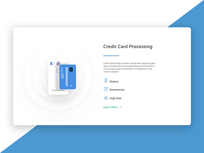 Website homepage section | Credit Card Processing