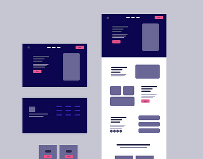 Websites Wireframe app design ui ux