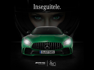 Mercedes-Benz AMG Driving Accademy adv amg art direction digital dribbble facebook gtr mercedes-benz post potoshop shes mercedes
