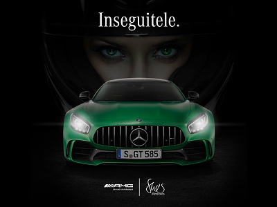 Mercedes-Benz AMG Driving Accademy adv amg art direction digital dribbble facebook gtr mercedes benz post potoshop shes mercedes