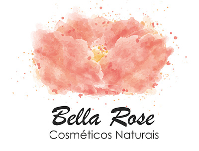Logo Bella Rose Natural Cosmetics branding design graphic design illustration logo