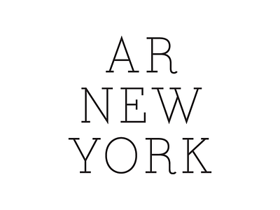 AR New York Wordmark logo monoline typography wordmark