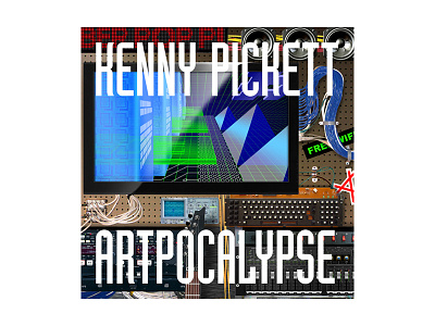 Artpocalypse album collage cyber music typography