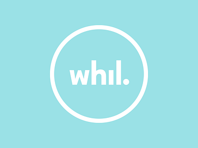 Whil. badge circle logo mark typography