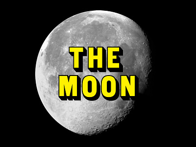 The Moon branding identity logo typography wordmark