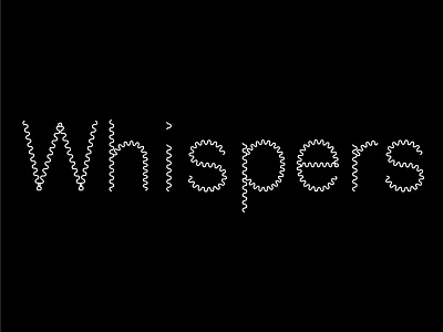Whispers illustration logo type design typography