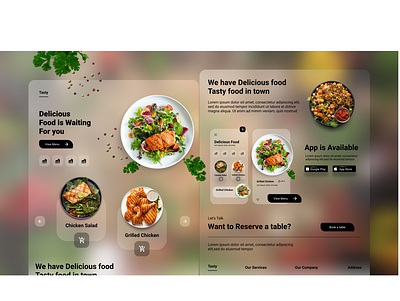 Restaurant + Food delivery Website css ecommerce website food delivery website front end development html javascript jquery landing page react js redux restaurant website web design web development
