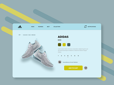 Adidas Website css design ecommerce website html illustration javascript landing page web design