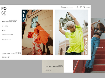 Pose Clothing Website by Fixer IT BD on Dribbble