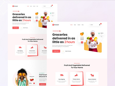 Food Delivery E-Commerce Web application web design