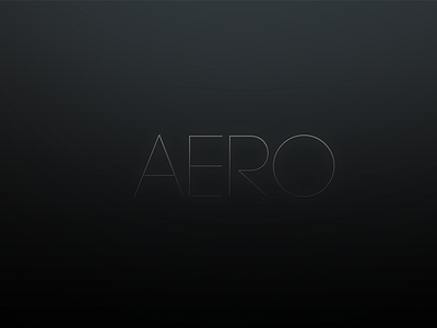 Aero Logo logo typography