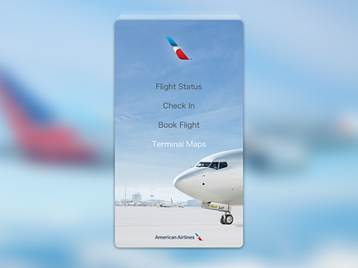 American Airlines Rebound flight app airline airlines american app flight status ui ux
