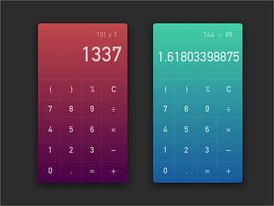 Calculator - DailyUI - 004