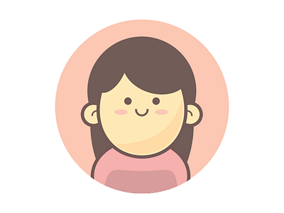 GirlTalk Avatar 1 avatar character girl illustration vector