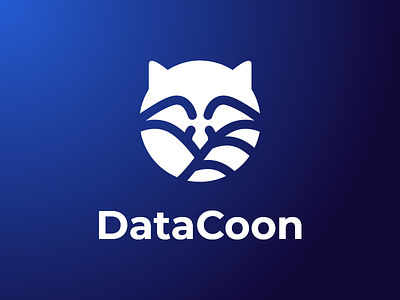 Datacoon logo data datacoon dev developers logo logotype open data raccoon