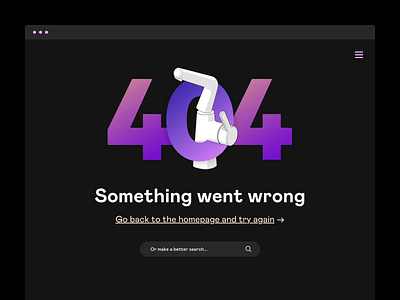 404 Concept animation clean flat minimal ui ux web webdesign