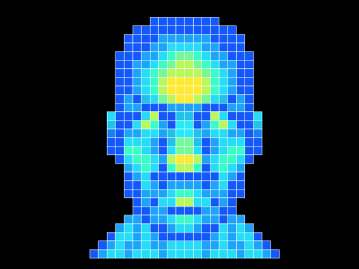 Cyberpunk Modernism illustration pixels