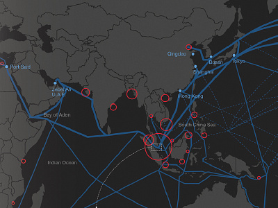 Maritime Piracy Graphic data visualization infographic map