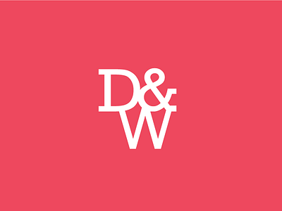 D&W d dw icon monogram typography w