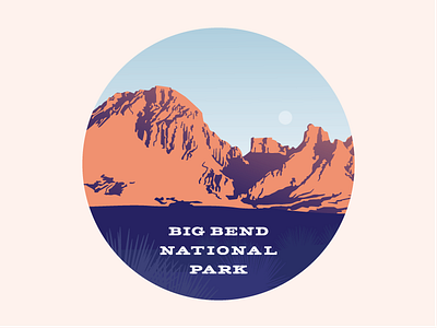 Big Bend National Park big bend illustration national park tide university laundry