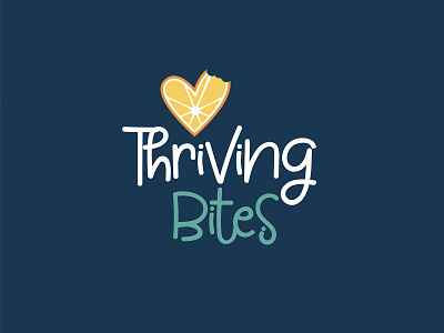 Thriving Bites Logo Design branding graphic design logo minimal vector