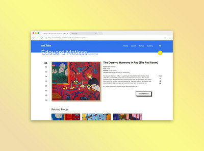 Art.Tale - Édouard Matisse art dailyui matisse search ui web webdesign