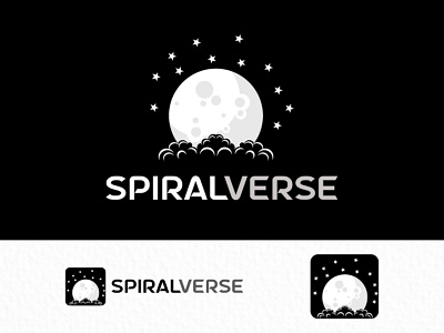 Spiral Verse Dark Logo For Contest branding gold metal graphic design